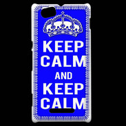 Coque Sony Xperia M Keep Calm Bleu
