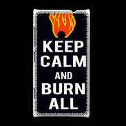 Coque Nokia Lumia 520 Keep Calm Burn Noir