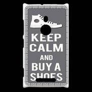 Coque Nokia Lumia 925 Keep Calm Buy Shoes Gris