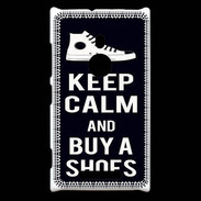 Coque Nokia Lumia 925 Keep Calm Buy Shoes Noir