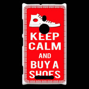 Coque Nokia Lumia 925 Keep Calm Buy Shoes Rouge