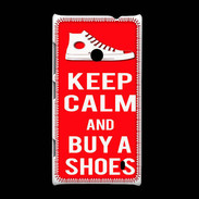 Coque Nokia Lumia 520 Keep Calm Buy Shoes Rouge