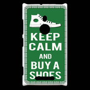 Coque Nokia Lumia 925 Keep Calm Buy Shoes Vert