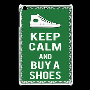 Coque iPadMini Keep Calm Buy Shoes Vert