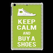 Coque iPadMini Keep Calm Buy Shoes Vert Pomme