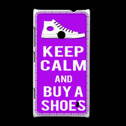 Coque Nokia Lumia 520 Keep Calm Buy Shoes Violet