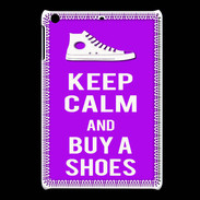 Coque iPadMini Keep Calm Buy Shoes Violet