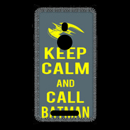 Coque Nokia Lumia 925 Keep Calm Call Batman Gris