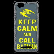 Coque Sony Xperia M Keep Calm Call Batman Gris