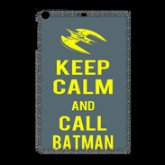 Coque iPadMini Keep Calm Call Batman Gris