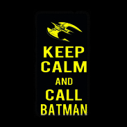 Coque Nokia Lumia 520 Keep Calm Call Batman Noir