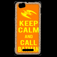 Coque Sony Xperia M Keep Calm Call Batman Orange