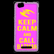 Coque Sony Xperia M Keep Calm Call Batman Rose