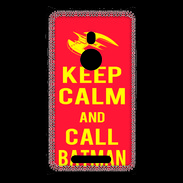 Coque Nokia Lumia 925 Keep Calm Call Batman Rouge