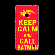Coque Nokia Lumia 520 Keep Calm Call Batman Rouge
