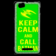 Coque Sony Xperia M Keep Calm Call Batman Vert