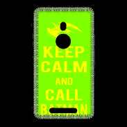 Coque Nokia Lumia 925 Keep Calm Call Batman Vert pomme