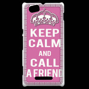 Coque Sony Xperia M Keep Calm Call Rose