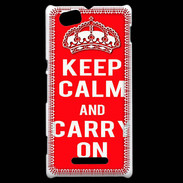 Coque Sony Xperia M Keep Calm Carry on Rouge