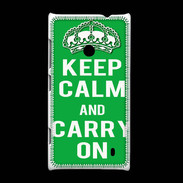 Coque Nokia Lumia 520 Keep Calm Carry on Vert