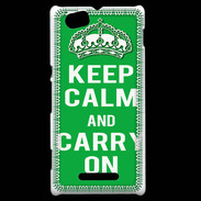 Coque Sony Xperia M Keep Calm Carry on Vert