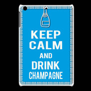 Coque iPadMini Keep Calm Drink champagne Cyan