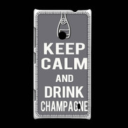 Coque Nokia Lumia 520 Keep Calm Drink champagne Gris