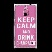 Coque Nokia Lumia 520 Keep Calm Drink champagne Rose