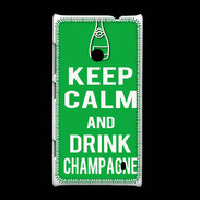 Coque Nokia Lumia 520 Keep Calm Drink champagne Vert