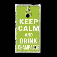 Coque Nokia Lumia 520 Keep Calm Drink champagne Vert pomme