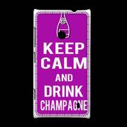 Coque Nokia Lumia 520 Keep Calm Drink champagne Violet