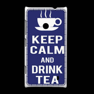 Coque Nokia Lumia 520 Keep Calm Drink Tea Bleu