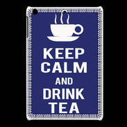 Coque iPadMini Keep Calm Drink Tea Bleu