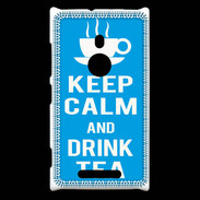 Coque Nokia Lumia 925 Keep Calm Drink Tea Cyan