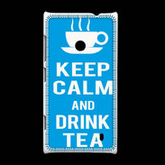 Coque Nokia Lumia 520 Keep Calm Drink Tea Cyan