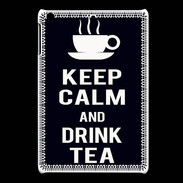 Coque iPadMini Keep Calm Drink Tea Noir