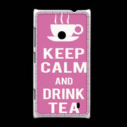 Coque Nokia Lumia 520 Keep Calm Drink Tea Rose