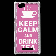 Coque Sony Xperia M Keep Calm Drink Tea Rose