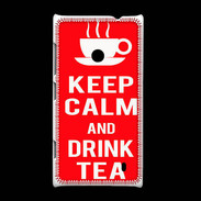 Coque Nokia Lumia 520 Keep Calm Drink Tea Rouge