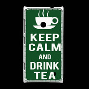 Coque Nokia Lumia 520 Keep Calm Drink Tea Vert