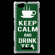Coque Sony Xperia M Keep Calm Drink Tea Vert