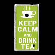 Coque Nokia Lumia 520 Keep Calm Drink Tea Vert pomme