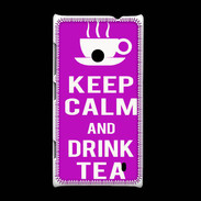 Coque Nokia Lumia 520 Keep Calm Drink Tea Violet
