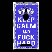 Coque Nokia Lumia 925 Keep Calm Fuck hard bleu