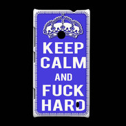Coque Nokia Lumia 520 Keep Calm Fuck hard bleu