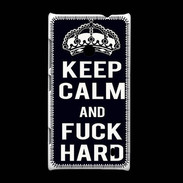 Coque Nokia Lumia 520 Keep Calm Fuck hard Noir
