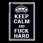 Coque iPadMini Keep Calm Fuck hard Noir