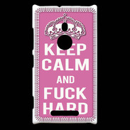 Coque Nokia Lumia 925 Keep Calm Fuck hard Rose