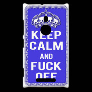 Coque Nokia Lumia 925 Keep Calm Fuck off bleu
