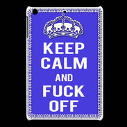 Coque iPadMini Keep Calm Fuck off bleu